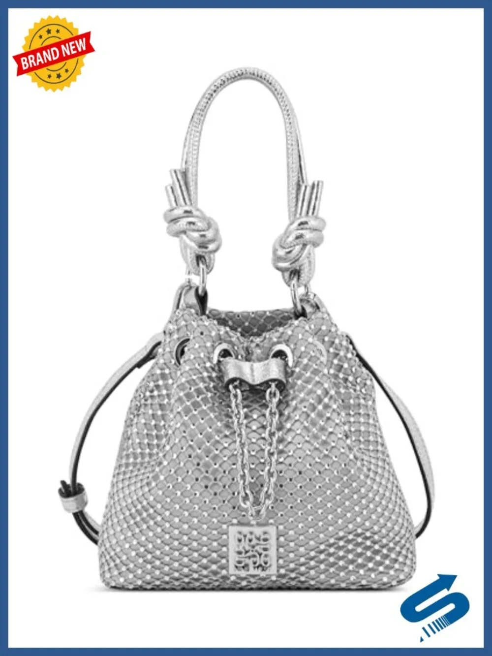 Faux Leather Drawstring Bucket Handbag with Adjustable Strap